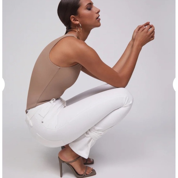 GOOD AMERICAN | Good American Good Boy Wrap Jeans White Size 4 - Picture 11 of 15